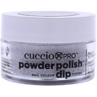Cuccio Pro Powder Polish - Silver with Rainbow Mica 45g