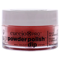 Cuccio Pro Powder Polish - Red with Orange Undertones 45g