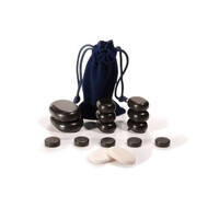 Hot Stone 16 Piece Set 100% Basalt Rocks for Face Massage