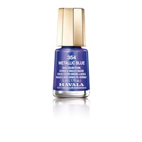 Metallic Blue Nail Polish by Mavala