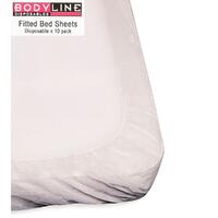 Bodyline Fitted Bed Sheet Non- Woven 10pk