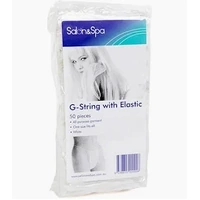 G String White Premium (Elastic & Indiv wrapped) 50Pk