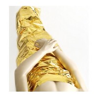 Disposable Gold Foil Body Wrap 10pk